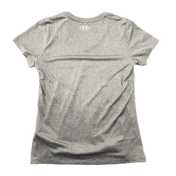 Dark Grey - Under Armour Women's UA Tech Twist V-Neck Short Sleeve Active T-Shir - Picture 2 of 2